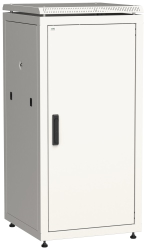 ITK Шкаф сетевой напольный 19" LINEA N 24U 600х800мм металлическая передняя дверь серый | код LN35-24U68-M | IEK